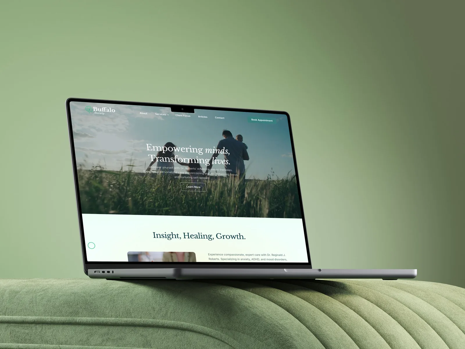 Professional website design with clear navigation and engaging layout.
