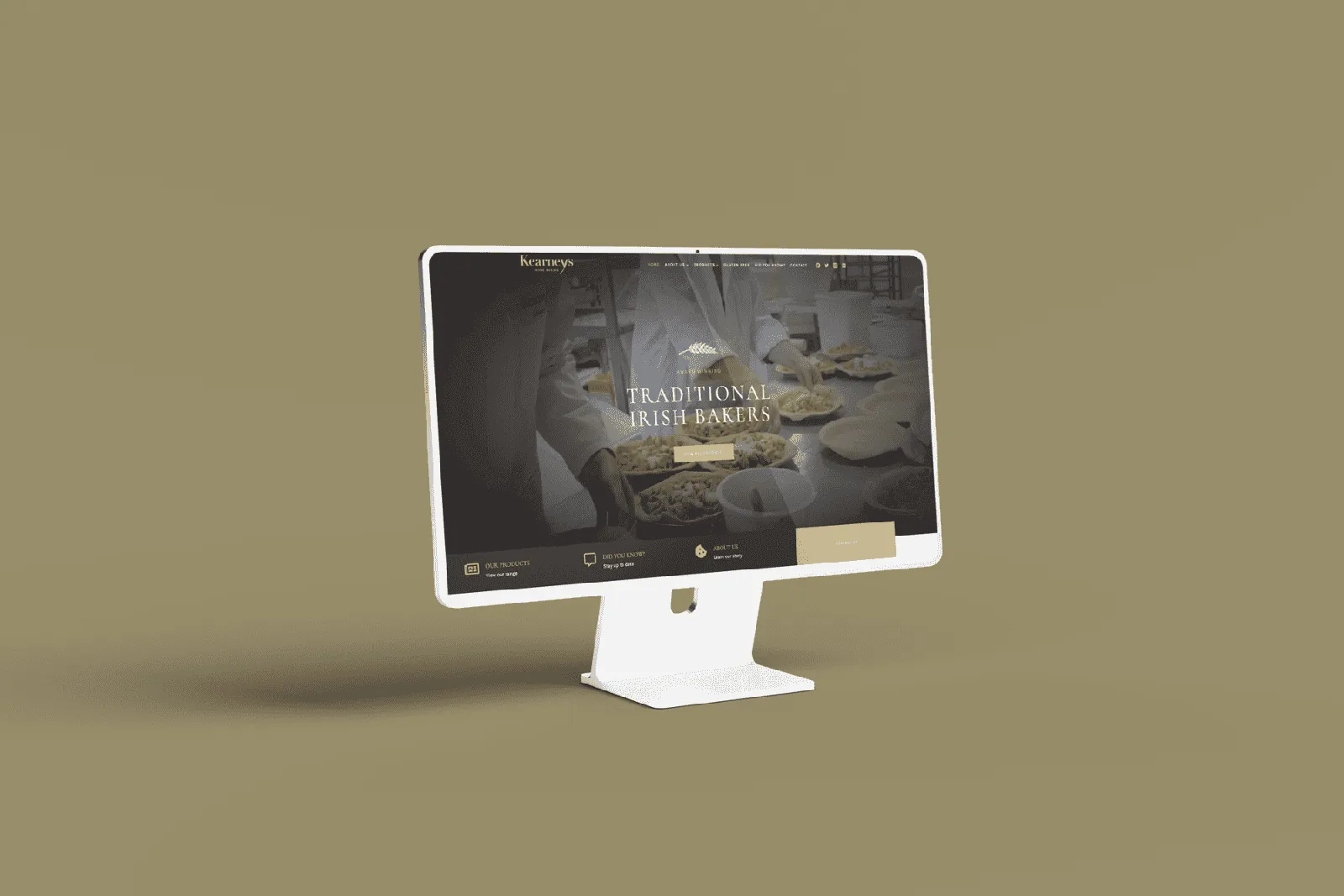 Kearneys traditional Irish bakers website design by Graphic House.