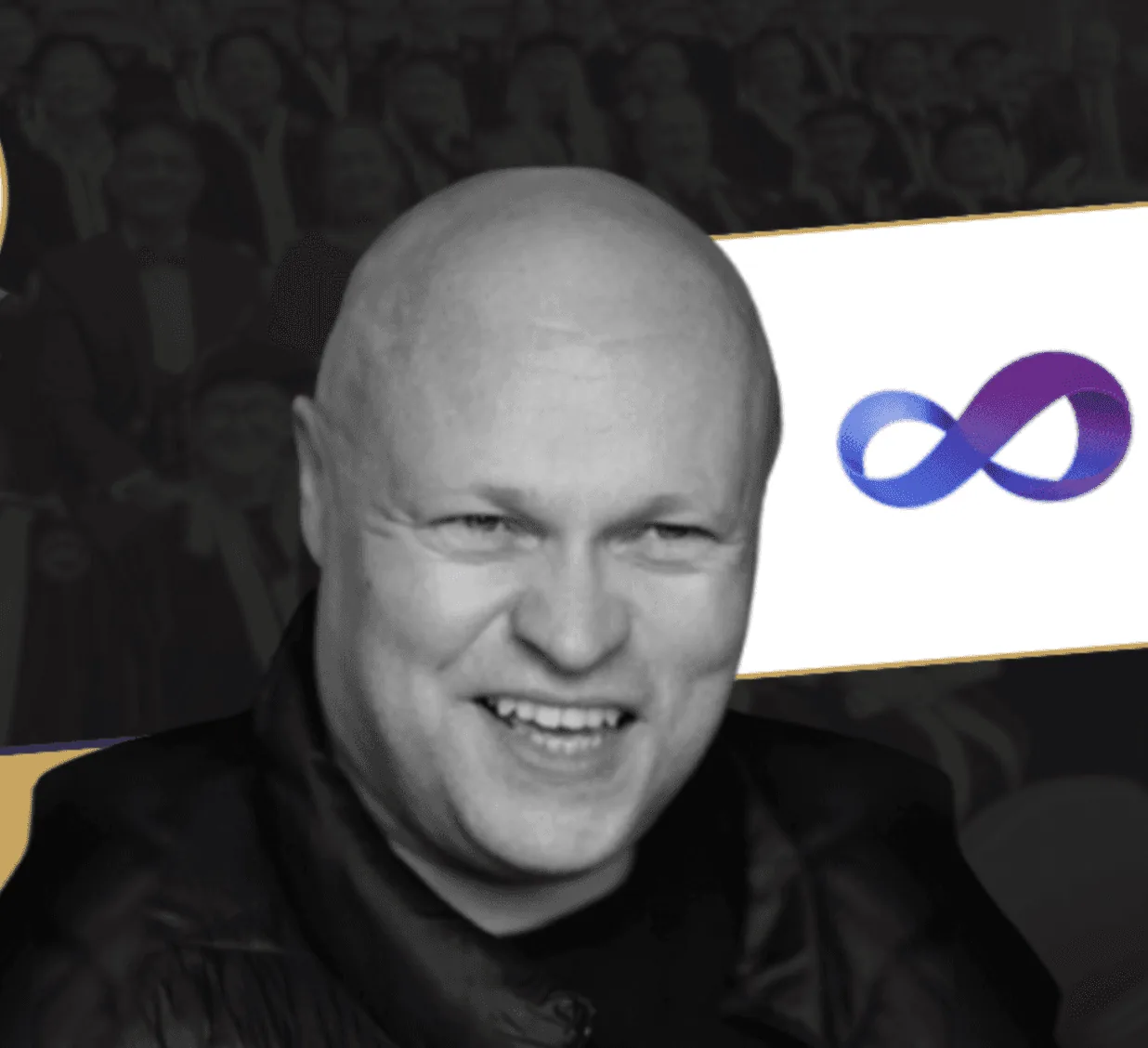 the studio Dave Curtin with infinity symbol for Graphic House.