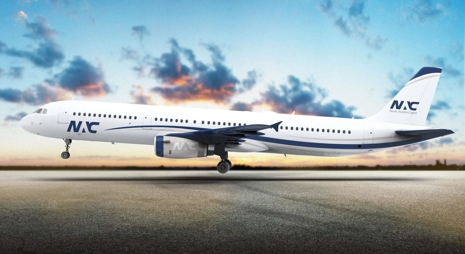 NAC branded aircraft, demonstrating branding agency Ireland expertise.