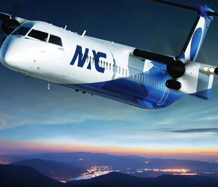 Nordic Aviation Capital aircraft carrying the redesigned NAC identity